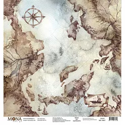 Набор бумаги 30х30 см "Hipster", 12 листов (MonaDesign)