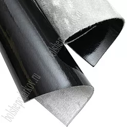 Отрез экокожи А4 "Белый с черным", двусторонний Отрез экокожи А4 "Белый с черным", двусторонний