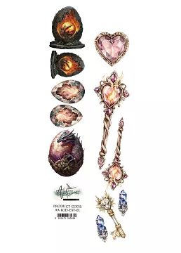 Бумага 6х30 см "The Legends of the Dragons. Для вырезания 01" (Alchemy of Art)