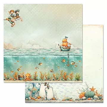 Бумага "Маленький пират. Йо-хо-хо" (ScrapMania)