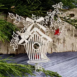 Чипборд "Новогодний скворечник", 7,3х8,8 см (LeoMammy)