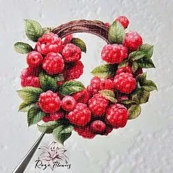 Набор высечек из ткани "Ягодное лукошко", 19 шт (RozeFlowers)