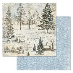 Набор бумаги 20х20 см "Сочельник", 12 листов (ScrapMania)