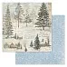 Набор бумаги 20х20 см "Сочельник", 12 листов (ScrapMania)