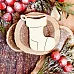 Чипборд "Рождественский носок", 3,3х4,6 см (WoodHome)