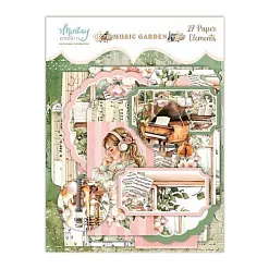 Набор вырубок "Music Garden. Таблички", 27 шт (Mintay) Набор вырубок "Music Garden. Таблички", 27 шт (Mintay)