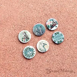 Набор фишек "Рождество у волшебников" (ScrapMania) Набор фишек "Рождество у волшебников" (ScrapMania)