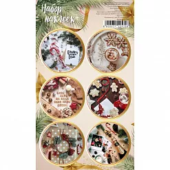 Наклейки 16х9,5 см "Рождественский уют" (АртУзор) Наклейки 16х9,5 см "Рождественский уют" (АртУзор)