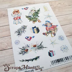 Набор наклеек А6 "Румяный Новый Год. Снежность" (ScrapMania)