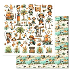 Бумага "Маленький пират. Детали" (ScrapMania)