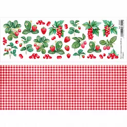 Лист с картинками 10х30 см "Ягодки" (ScrapMania)