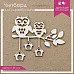 Украшение из чипборда "Совы на ветке" (ScrapКрым)