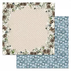 Бумага "Новогодние традиции. Хлопок и шишки" (ScrapMania)