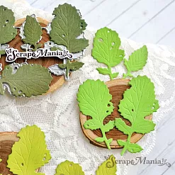 Нож "Листья редиса", 3х6 см (ScrapMania)