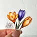Набор высечек из ткани "Крокусы", 33 шт (RozeFlowers)