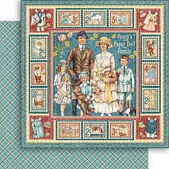 Бумага "Penny's Paper Doll Family" (Graphic 45)