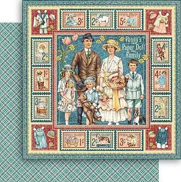 Бумага "Penny's Paper Doll Family" (Graphic 45)