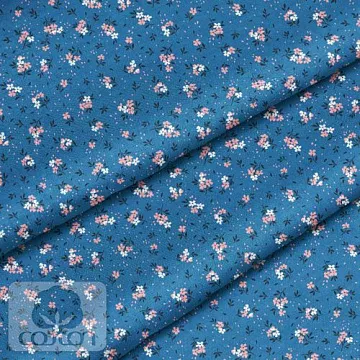 Отрез ткани 79х50 см "Воздушные незабудки" (Cotton)