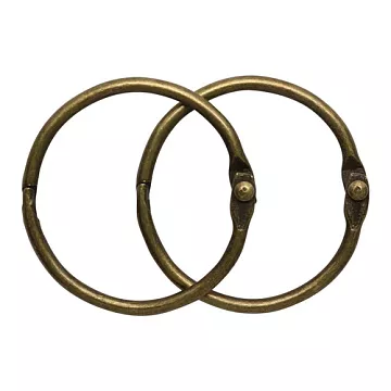 Набор колец для альбома "Латунь", 35 мм