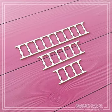 Чипборд "Торжество. Балюстрада", 1,4х7,4 см (СкрапМагия)