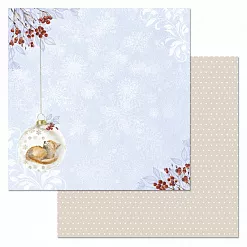 Бумага "Снежная клюква. Новогодний шар" (ScrapMania)