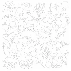 Бумага текстурированная "Orchid. Раскраска" (Фабрика Декору)