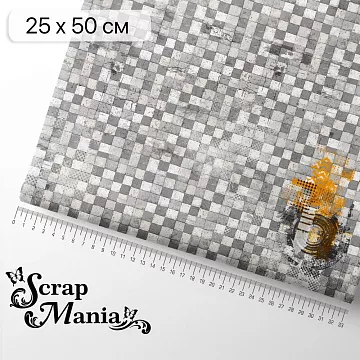 Отрез ткани 25х50 см на обложку блокнота "Ребята с нашего двора. Ритм города" (ScrapMania)