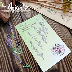 Нож "Веточки лаванды", 7,4х2 см (AgiArt)