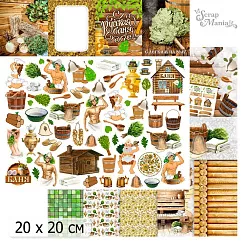 20х20 Бумага "Банная. Дизайн-Обложка" (ScrapMania)
