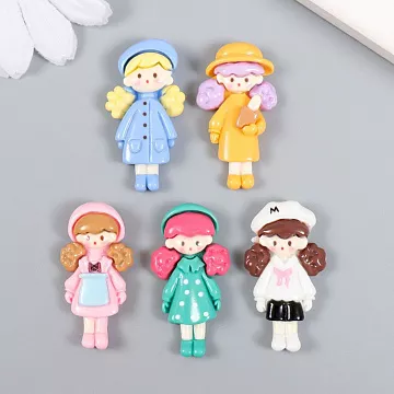 Набор акриловых украшений "Малышка нарядная", 3,5х1,9 см (АртУзор)