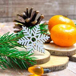 Чипборд "Снежинка. Полярная звезда", 4,6 см (WoodHome) Чипборд "Снежинка. Полярная звезда", 4,6 см (WoodHome)