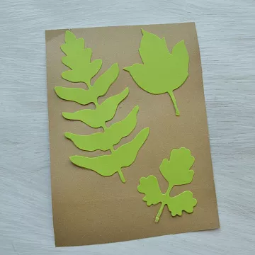 Набор вырубок "Гербарий. Трава", цвет салатовый