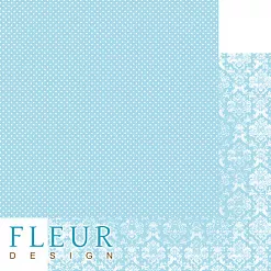 Бумага "Шебби Шик Базовая 2.0. Нежный тиффани" (Fleur-design)