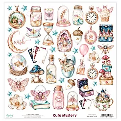 Бумага 30х30 см "Cute mystery. Элементы" (Mintay)