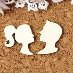 Чипборд "Пара. Профили", 2,5х2,5 см (LeoMammy)