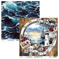 Набор бумаги 30х30 см "Lighthouse", 12 листов (Mintay) Набор бумаги 30х30 см "Lighthouse", 12 листов (Mintay)