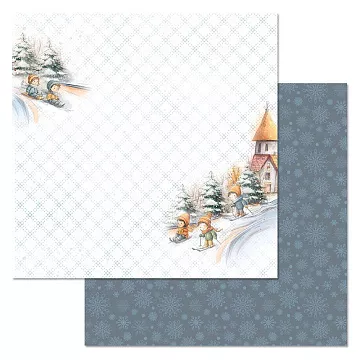 Бумага "Снежинки-мандаринки. Крутой спуск" (ScrapMania)