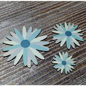 Набор украшений из цветного чипборда "Цветочки 7" (Благолис)