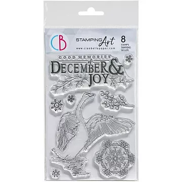 Штамп 10х15 см "December & Joy" (Ciao bella)