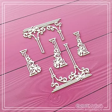 Чипборд "Торжество. Колонны и арки", 4,9х5 см (СкрапМагия)