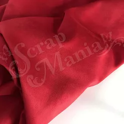 Отрез замши 30х70 см "Двусторонний. Красный" (ScrapZefir)