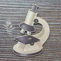 Украшение из цветного чипборда "Микроскоп" (Благолис) Украшение из цветного чипборда "Микроскоп" (Благолис)