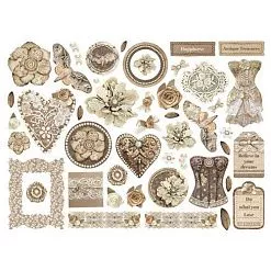 Набор вырубок из плотного картона "Old Lace", 42 шт (Stamperia)