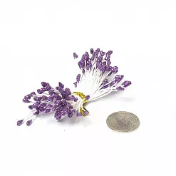 Набор тычинок "Фиолетовые в блестках", 80 шт (Magic Hobby)