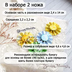 Нож "Розетка. Рифленая", 2,4х14 см (ScrapMania)