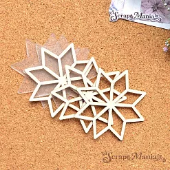 Шейкер "Новогодние гномы. Звезда маленькая", 7х7 см (ScrapMania)