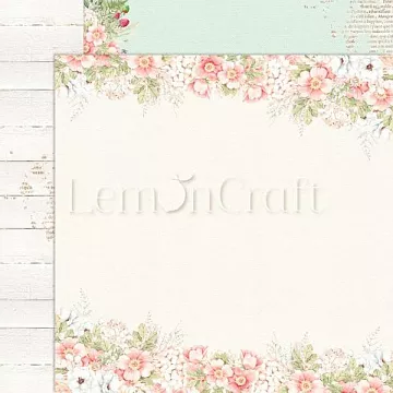 Бумага "Raspberry Garden 02" (Lemon Craft)