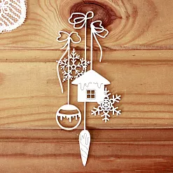 Украшение из чипборда "Гирлянда 3" (Просто небо)