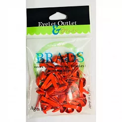 Набор брадсов "Алый", 40 шт (Eyelet Outlet)