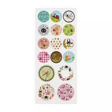 Наклейки 10х25 см с фольгированием "Насекомые" (Mr.Painter)